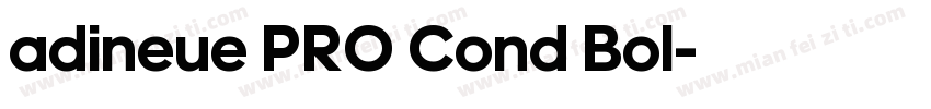 adineue PRO Cond Bol字体转换